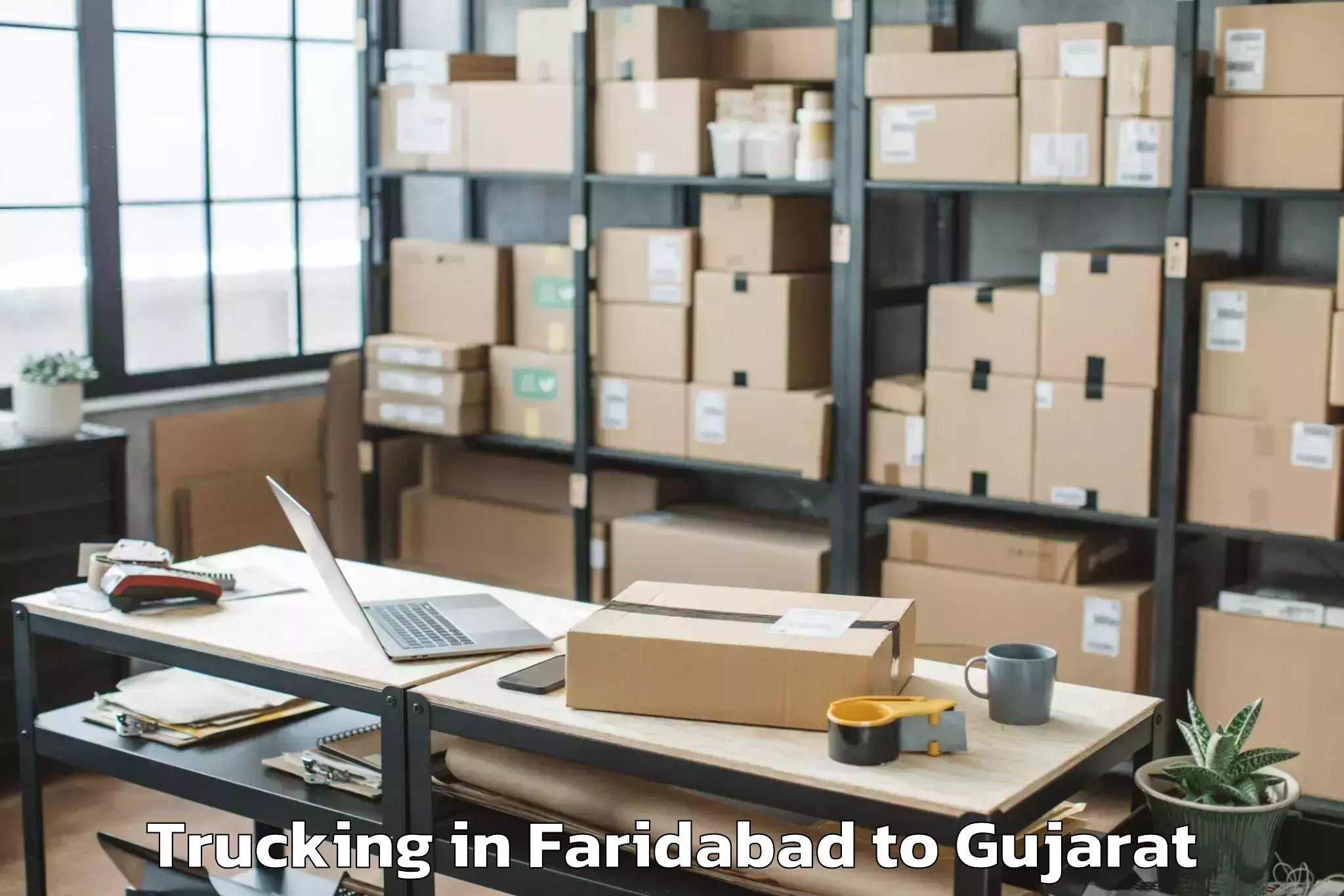 Discover Faridabad to Gujarat Technological Universi Trucking